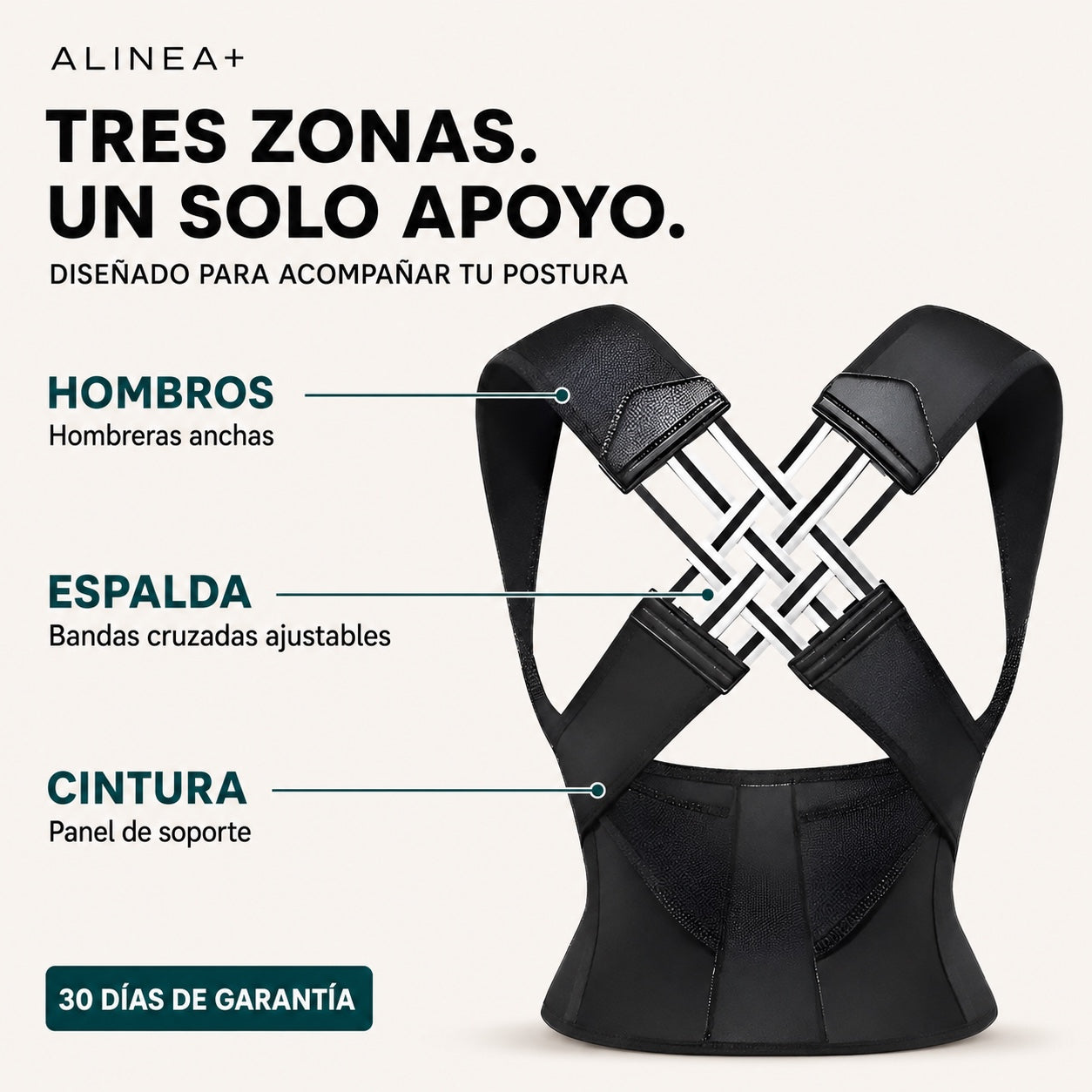 Alinea+ Posture™ — Corrector de Postura .